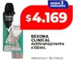Supermayorista Vital Rexona clinical antitranspirante oferta