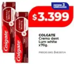 Supermayorista Vital Colgate crema dent lum white oferta