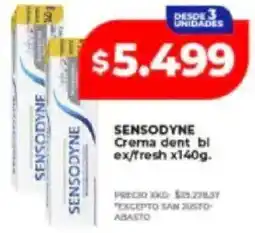 Supermayorista Vital Sensodyne crema dent bl ex/fresh oferta