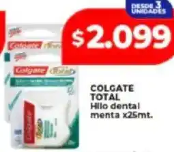 Supermayorista Vital Colgate total hilo dental menta oferta