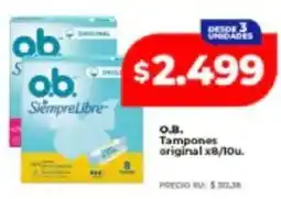 Supermayorista Vital O.B. tampones original oferta
