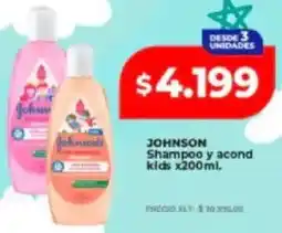 Supermayorista Vital Johnson shampoo y acond kids oferta