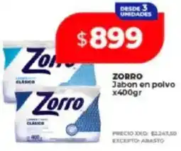 Supermayorista Vital Zorro jabon en polvo oferta