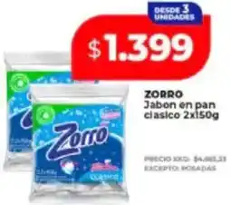 Supermayorista Vital Zorro jabon en pan clasico oferta