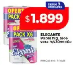 Supermayorista Vital Elegante papel hig, aloe vera h/s oferta