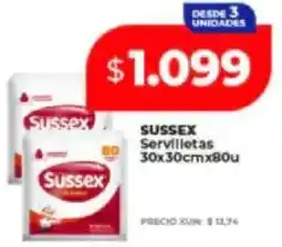 Supermayorista Vital Sussex servilletas oferta