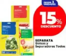 Supermayorista Vital Separata bolsas y separadores todos oferta