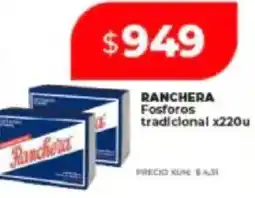 Supermayorista Vital Ranchera fosforos tradicional oferta