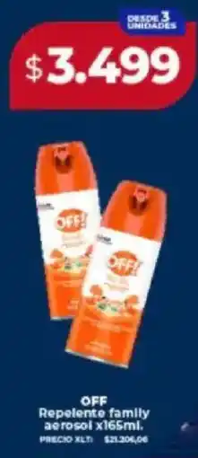 Supermayorista Vital Off repelente family aerosol oferta