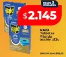 Supermayorista Vital Raid tabletas rápida acción oferta