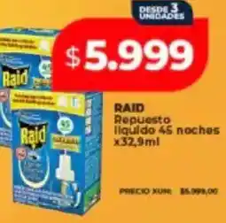 Supermayorista Vital Raid repuesto liquido oferta