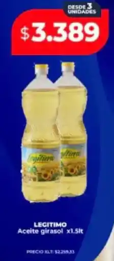 Supermayorista Vital Legitimo aceite girasol oferta