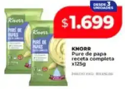 Supermayorista Vital Knorr pure de papa receta completa oferta