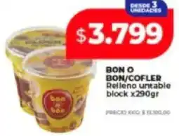 Supermayorista Vital Bon o bon/cofler relleno untable block oferta