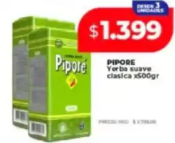 Supermayorista Vital Pipore yerba suave clasica oferta