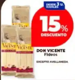 Supermayorista Vital Don vicente fideos oferta