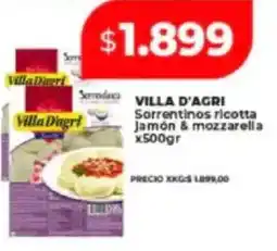 Supermayorista Vital Villa d'agri sorrentinos ricotta jamón & mozzarella oferta