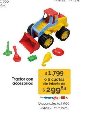 Cooperativa Obrera Tractor con accesorios oferta
