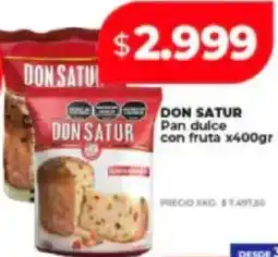 Supermayorista Vital Don satur pan dulce con fruta oferta