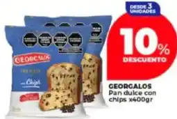 Supermayorista Vital Georgalos pan dulce con chips oferta
