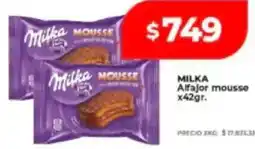 Supermayorista Vital Milka alfajor mousse oferta