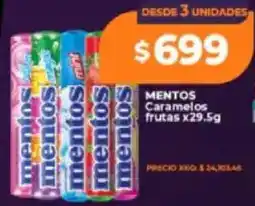 Supermayorista Vital Mentos caramelos frutas oferta