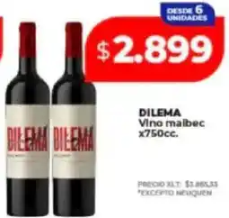 Supermayorista Vital Dilema vino malbec oferta