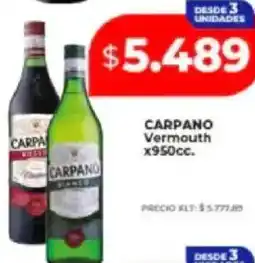 Supermayorista Vital Carpano vermouth oferta