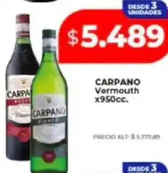 Supermayorista Vital Carpano vermouth oferta