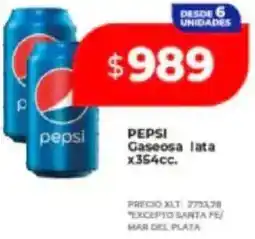 Supermayorista Vital Pepsi gaseosa lata oferta