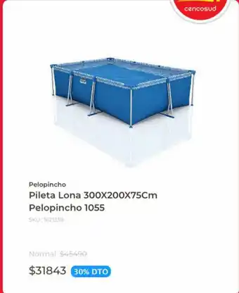 Easy Pelopincho Pileta Lona 300x200x75cm Pelopincho 1055 oferta