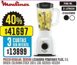 Coto Moulinex licuadora powermix plus oferta