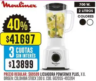 Coto Moulinex licuadora powermix plus oferta