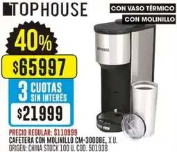 Coto Tophouse cafetera con molinillo oferta