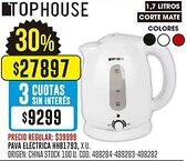Coto Tophouse pava eléctrica oferta
