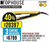 Coto Tophouse plancha cabello oferta