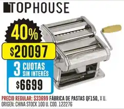 Coto Tophouse fábrica de pastas oferta