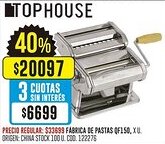Coto Tophouse fábrica de pastas oferta
