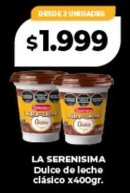 Supermayorista Vital La serenisima dulce de leche clásico oferta