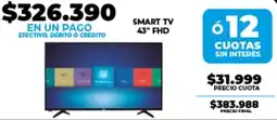 Supermayorista Vital Smart tv 43" fhd oferta