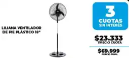 Supermayorista Vital Liliana ventilador de pie plástico 18" oferta