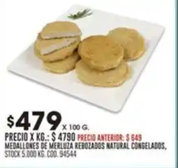 Coto Medallones de merluza rebozados natural congelados oferta