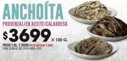 Coto Anchoíta provenzal/en aceite/calabresa oferta