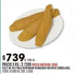 Coto Filet de pez palo despinado rebozado frefrito congelado oferta