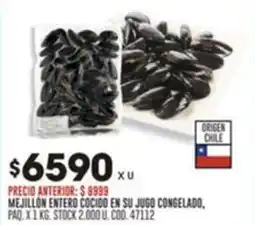 Coto Mejillon entero cocido en su jugo congelado oferta