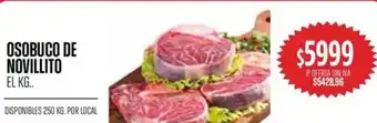 Supermercados Vea Osobuco de novillito oferta