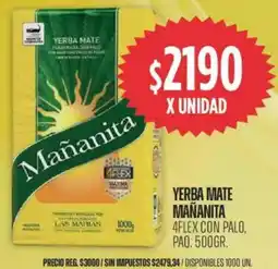 Supermercados Vea Yerba mate mañanita oferta