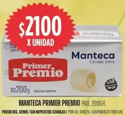 Supermercados Vea Primer premio manteca paq. oferta