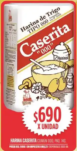 Supermercados Vea Caserita harina común 000 oferta