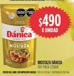 Supermercados Vea Dánica mostaza doy pack oferta